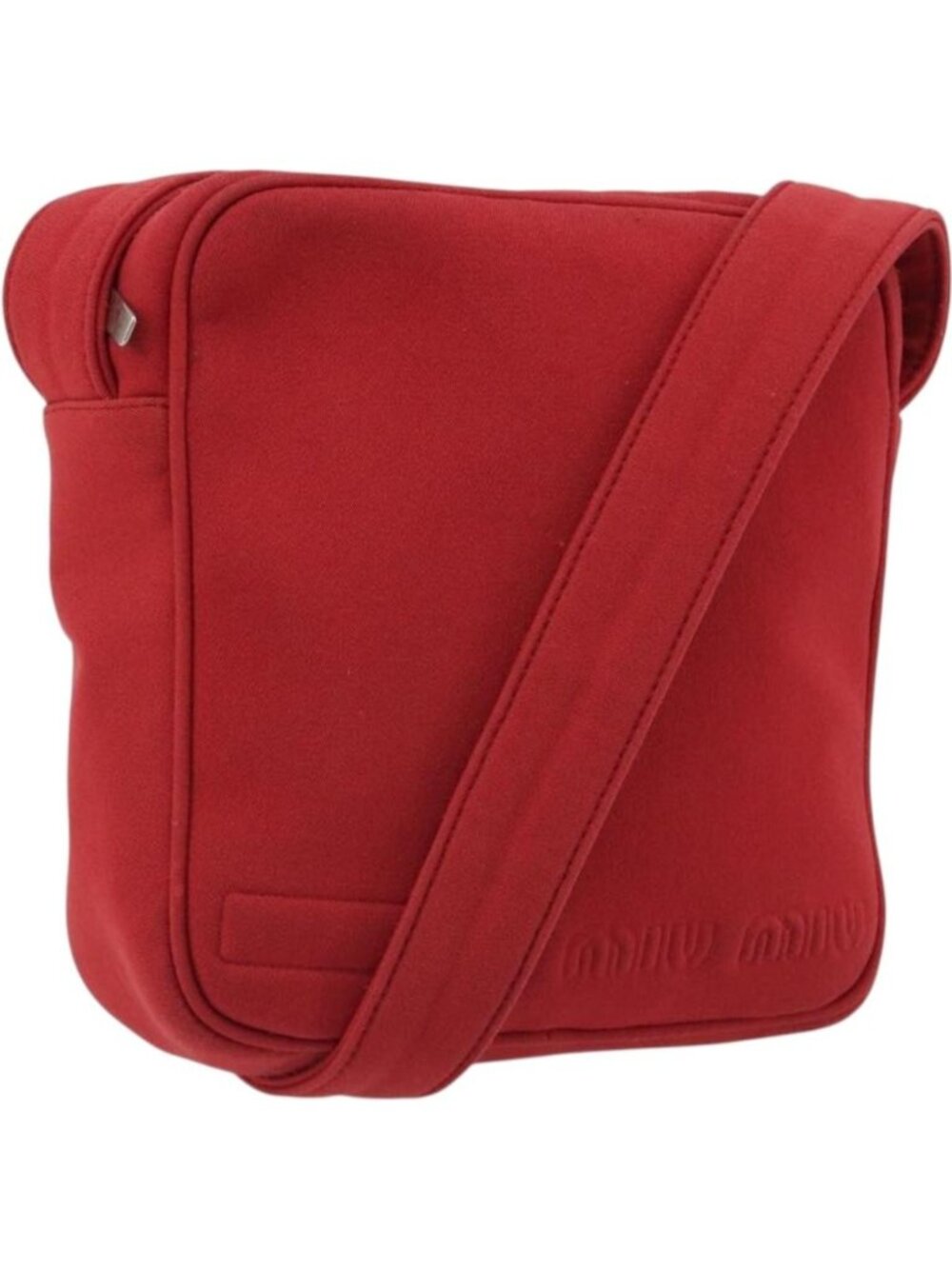 Miu Miu Shoulder Bag Canvas Red